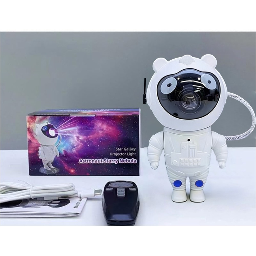 Astronaut Star Projector Galaxy Night Light 360°Adjustable with Timer and Remote