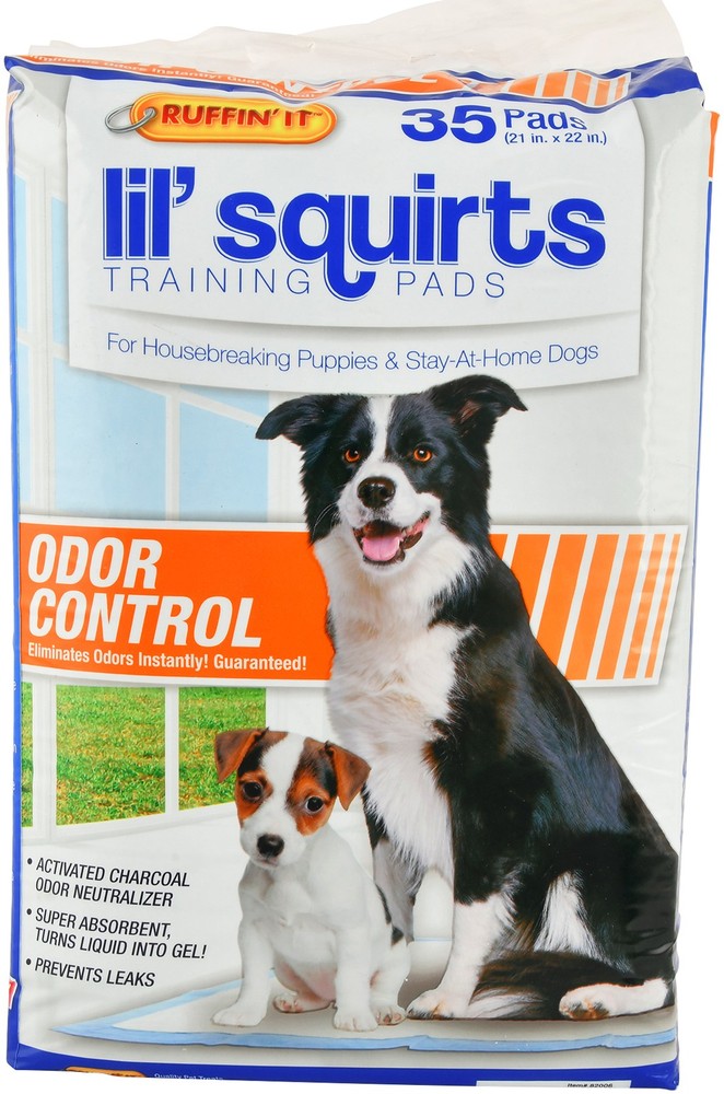 Lil' Squirts Training Pads with Activated Charcoal, 35 count