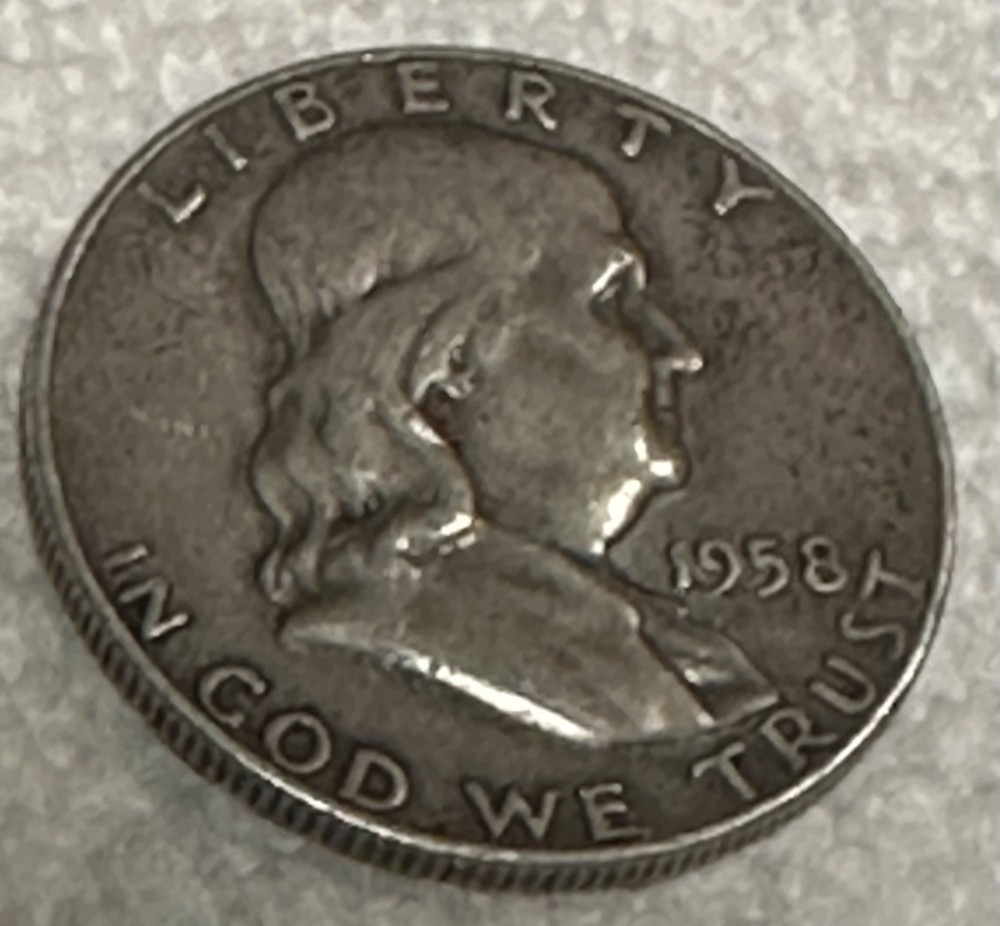 1958 Franklin Half Dollar .50 Cents