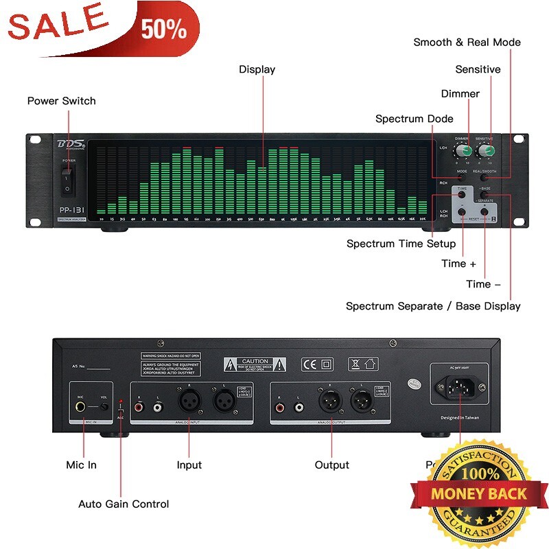 BDS PP-131 Audio Spectrum Analyzer Display Music Spectrum Indicator 31-Segment