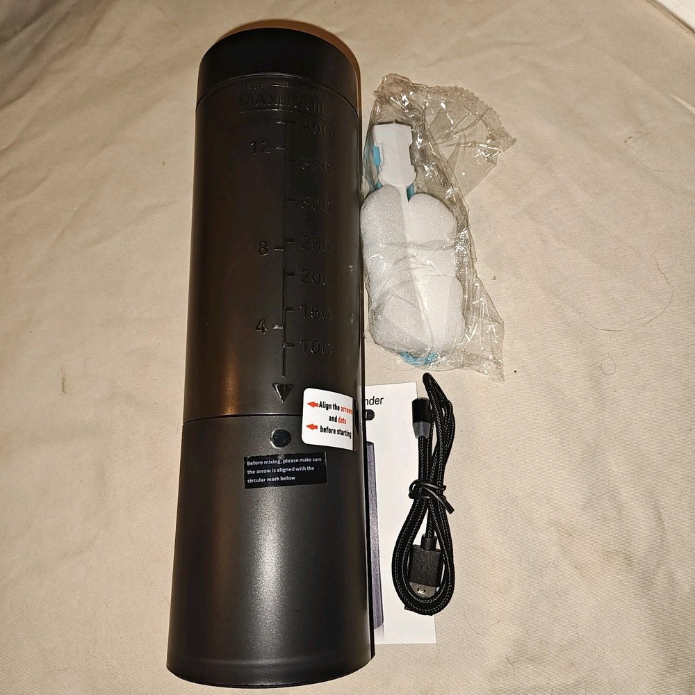 New Portable Blender Black With Charging Cord