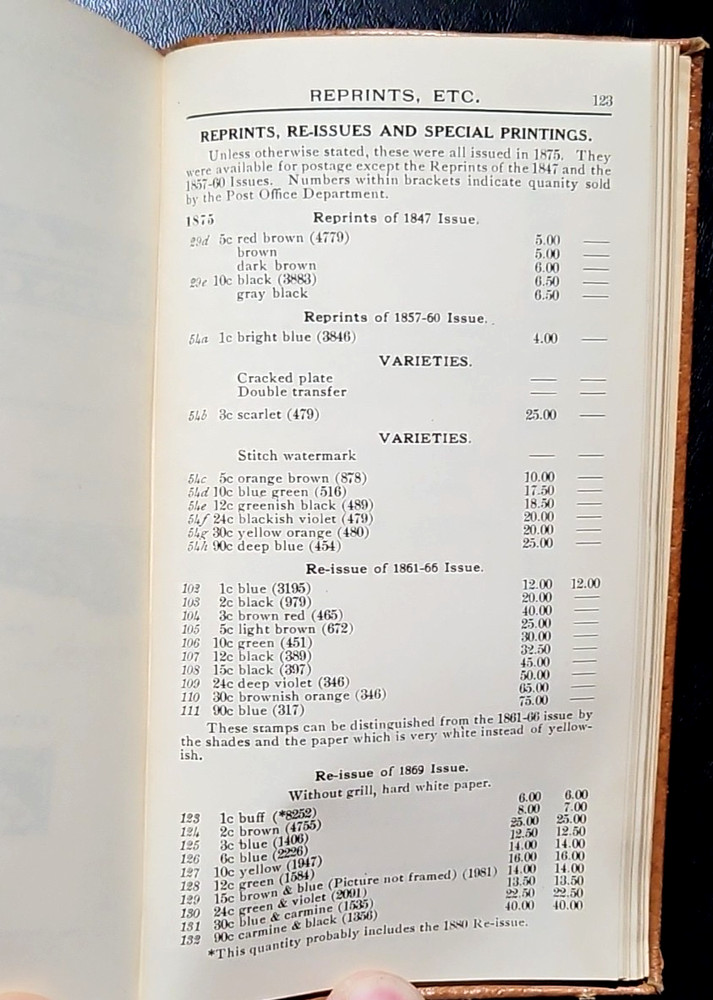 Scott's Specialized Catalogue of United States Postage Stamps 3rd Edition 1926