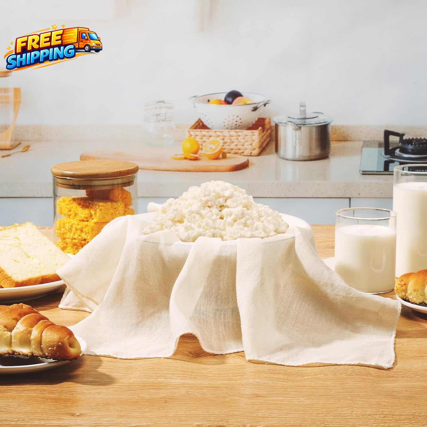 Cheese Cloths for Straining 6PCS 20X20 Inch Grade 100 Cheese Cloth Reusable Wash