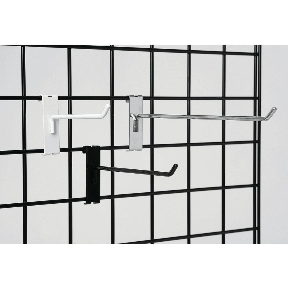 10"L - Black Grid Wall Hook