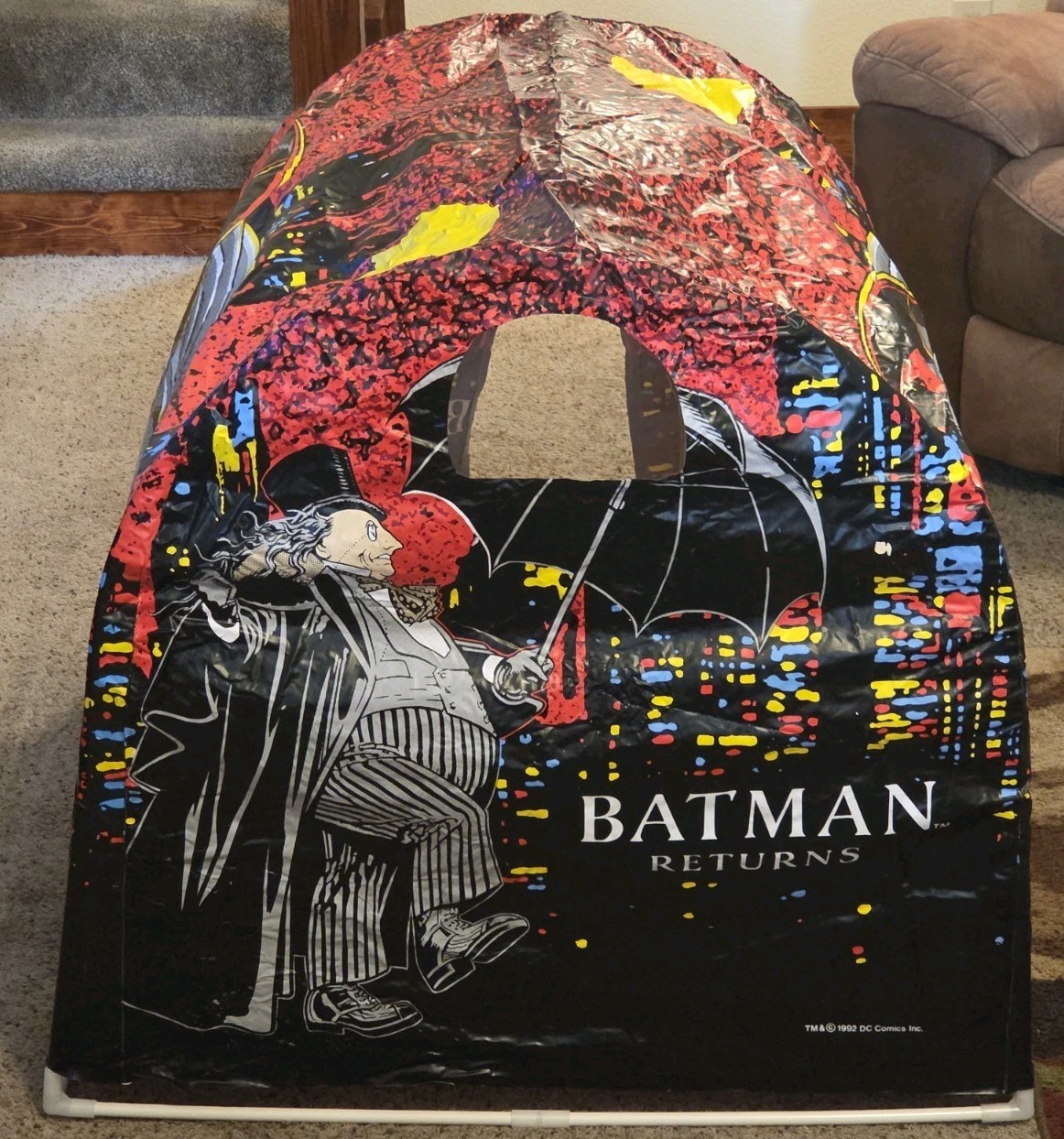 🔥VTG RARE COMPLETE DC Batman Returns Ero Slumber Shoppe Play Tent🔥
