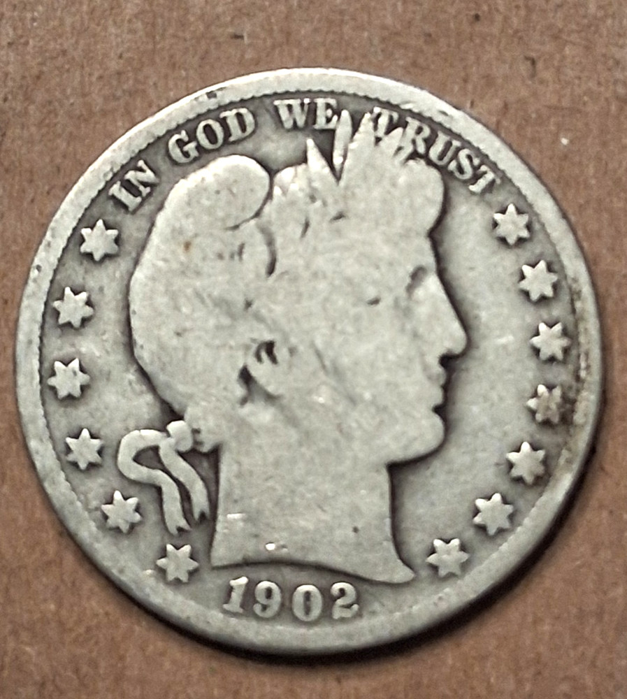 1902 S   BARBER HALF DOLLAR