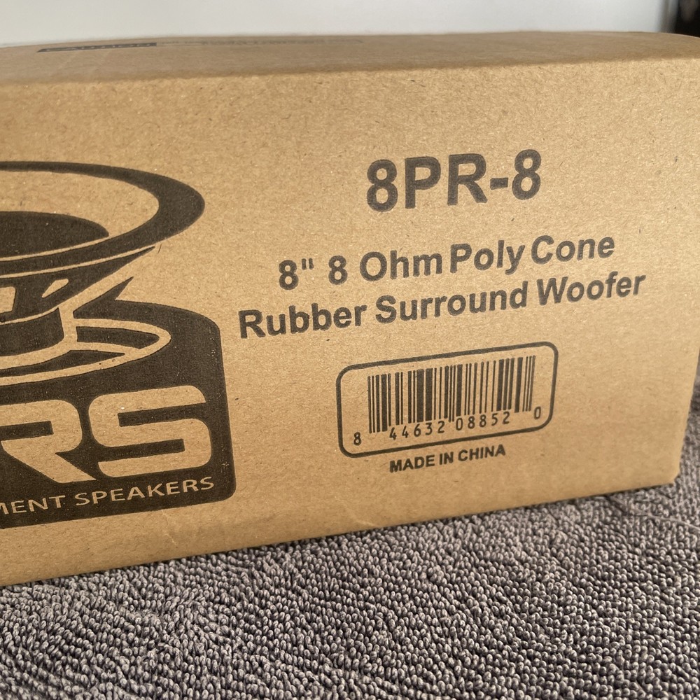 GRS 8PR-8 8" Poly Cone Rubber Surround Woofer