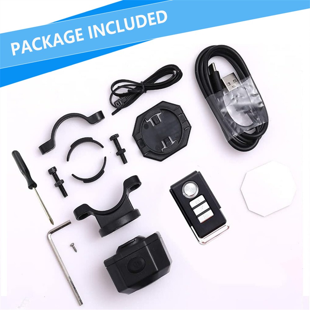 3 Set 110dB Loud Vibration Alarm Security System with Remote Long Range Control
