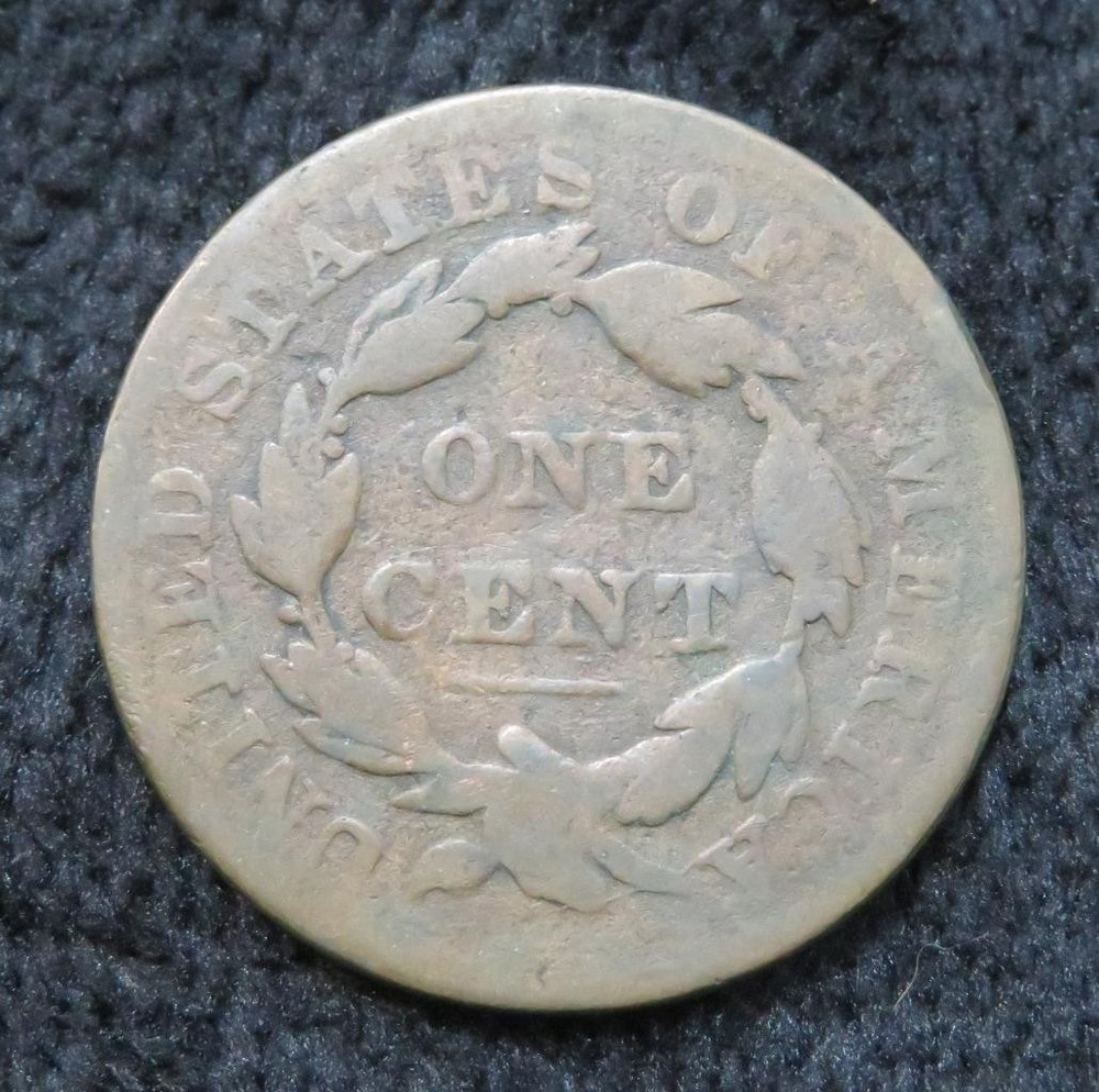 1833 Large Cent * Well Circulated * Weak Date * 5865