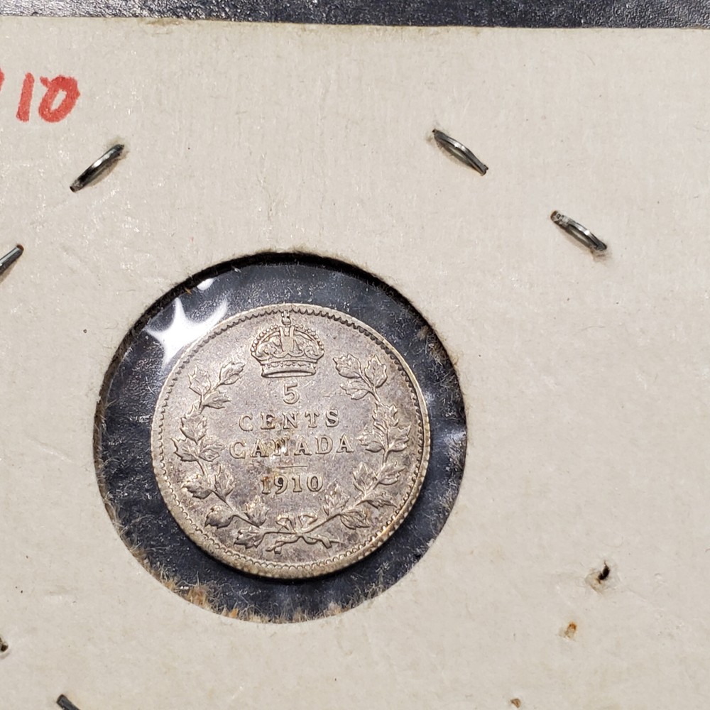 CANADA  1910    5 CENTS      JBC