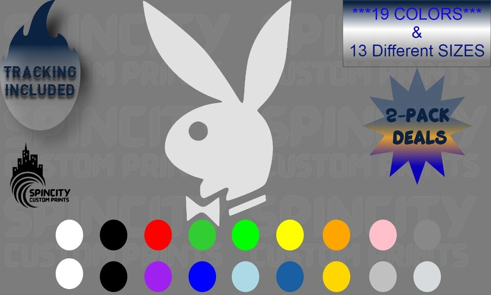 Playboy Bunny Car Window Vinyl Decal
