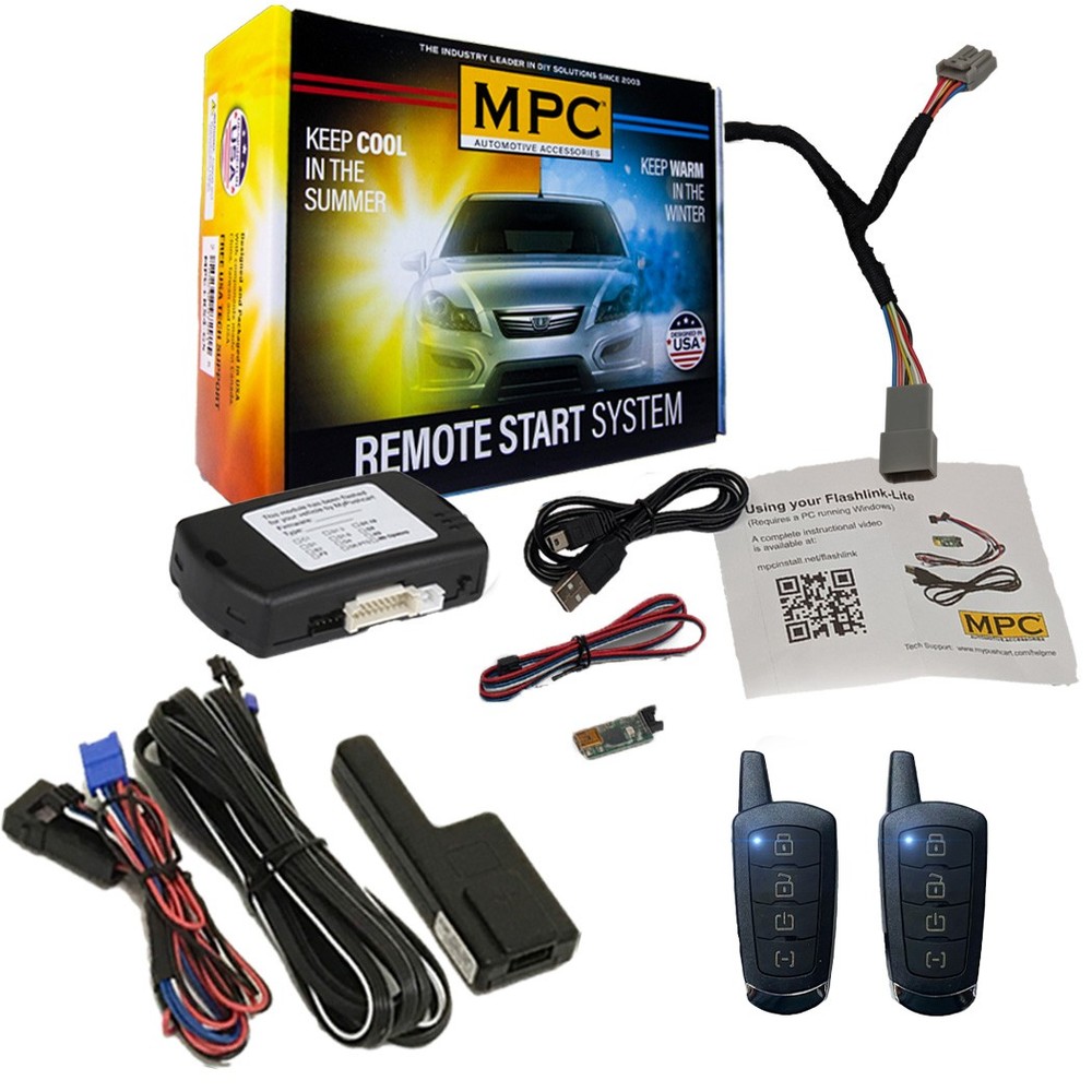 4-Button 2-Way Remote Starter For 2017-2018 Chrysler Pacifica - Plugin T-Harness