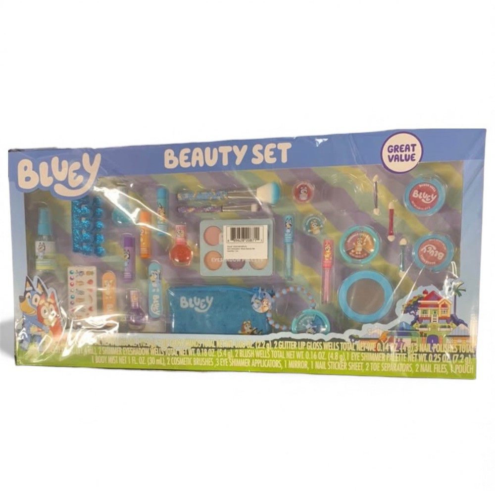 Bluey Mega Beauty Set 27 Pieces, New