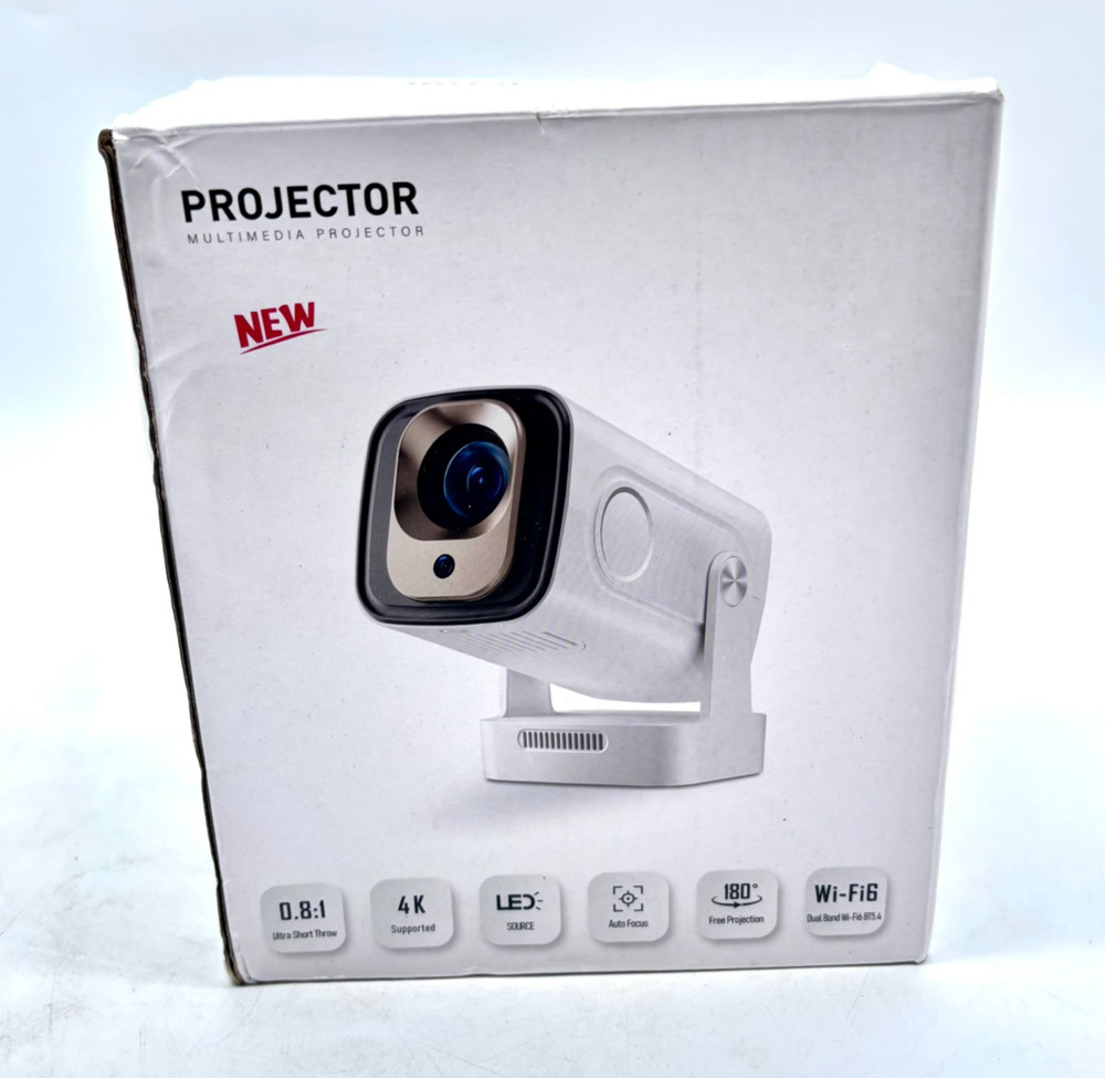 Dreamfair LED Source Multimedia Projector With Built-In Wifi & Bluetooth