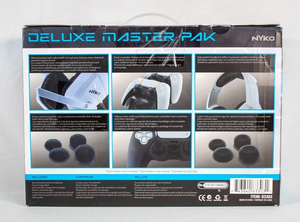 Nyko Accessory Pak for PlayStation 5 | Charge Base | Headset | Controller Cover