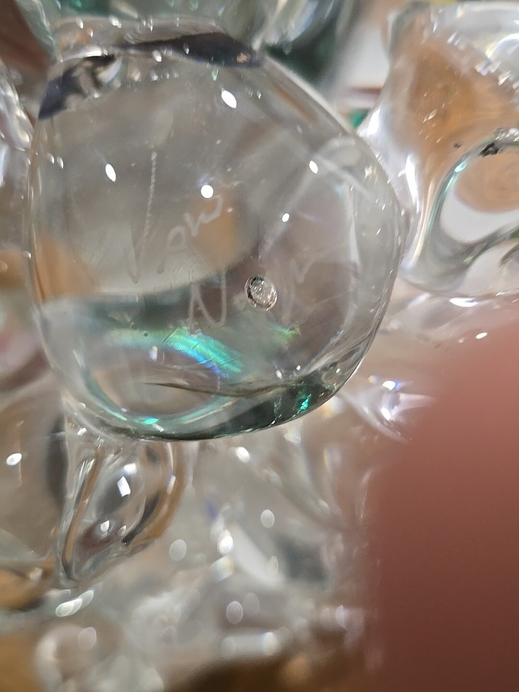 Unique David Von Noppen Modernist Glass Grape Cluster