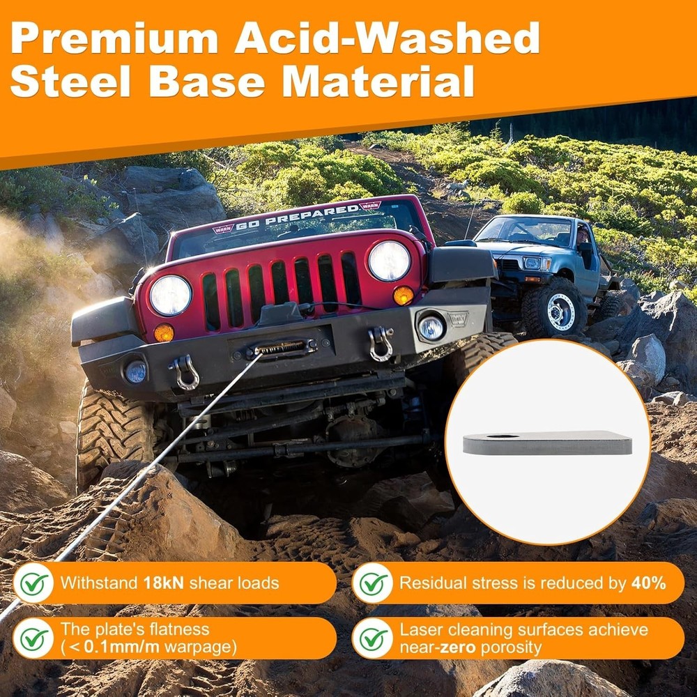 High-Performance 1/2 Inch Weld Tabs - 8 Pcs for Critical Engine and Trailer Uses