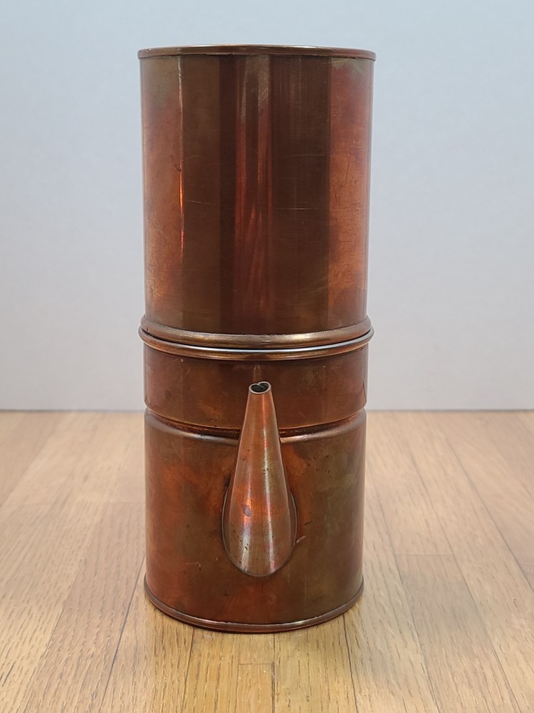 Vintage Copper Neapolitan Flip Coffee Maker