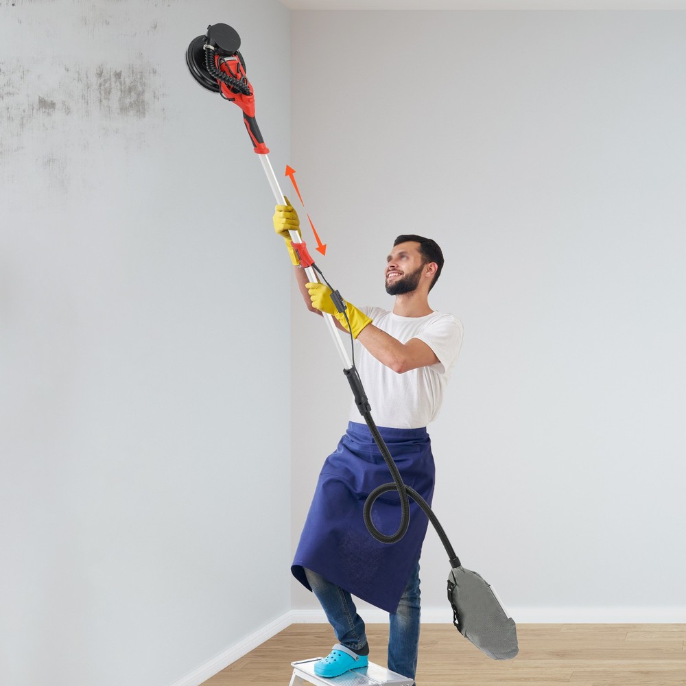 Electric Ceiling Wall Sander Variable Speed Drywall Sanding Machine 800-1800RPM.