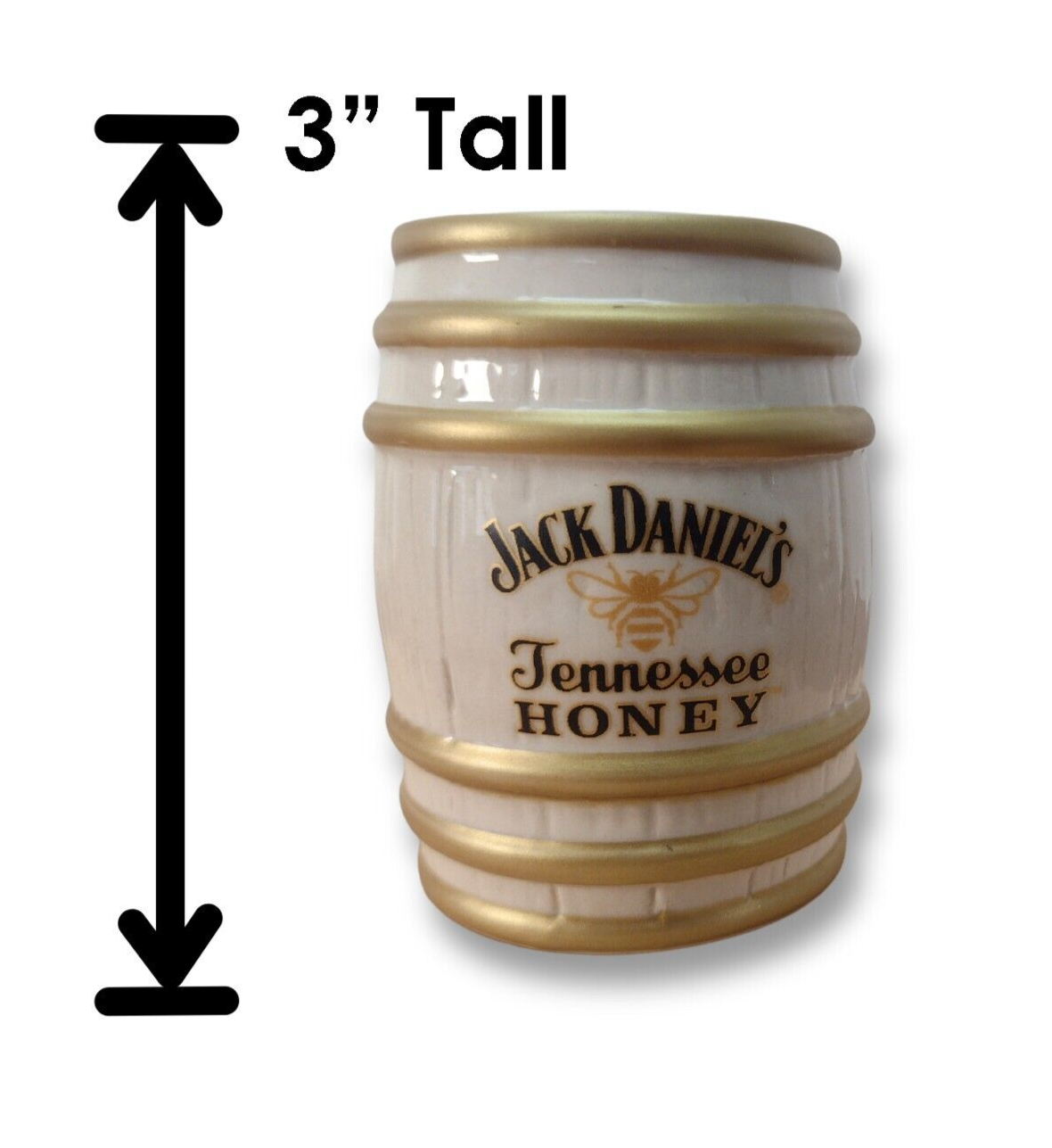 Jack Daniel's Stoneware Barrel Shots Set of 3 - Jack Daniels 3 piece Gift Set