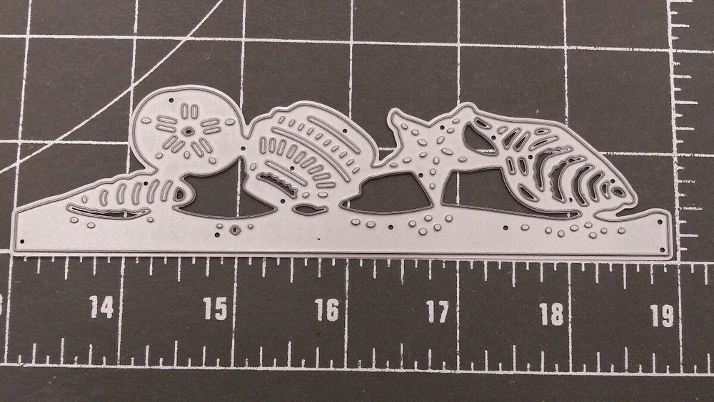 Universal Die Cut Tool Thin Metal Emboss Border Seashell Sand Dollar Starfish