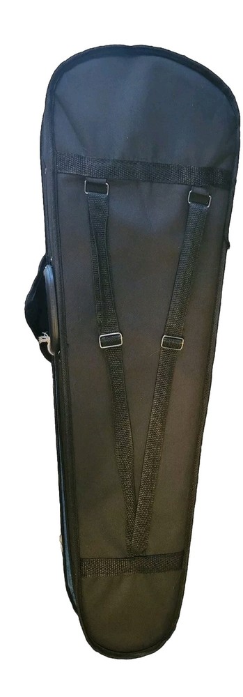 3/4 Violin Case - Black With Handle & Backpack Style Straps