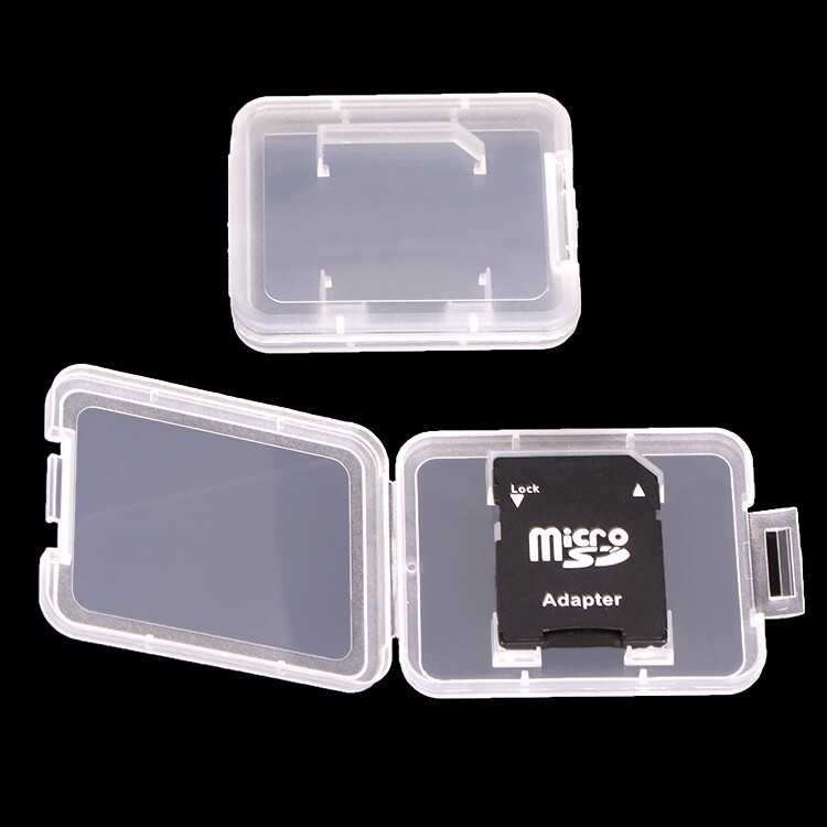 5pcs Plastic SD SDHC Card Holder Memory Card Box MicroSD Adapter Storage Case