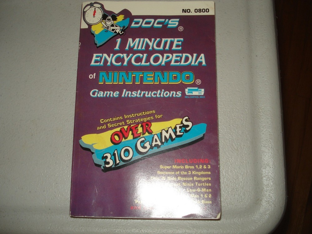 DOC'S 1 Minute Encyclopedia of Nintendo Game Strategy Guide