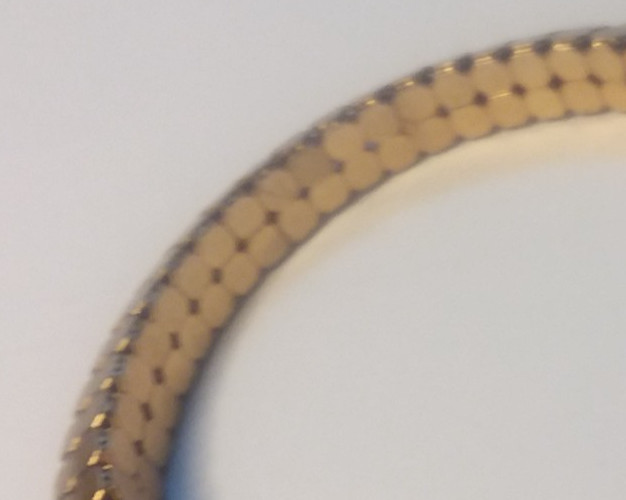 Interior 2.5" Diameter Honeycomb Design Bangle Bracelet 01-01-2026
