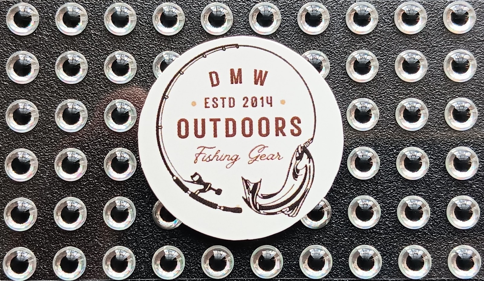 168pcs, Soft Holographic SILVER 3d adhesive fish eyes 4mm, Fly Tying, Lures, Jig