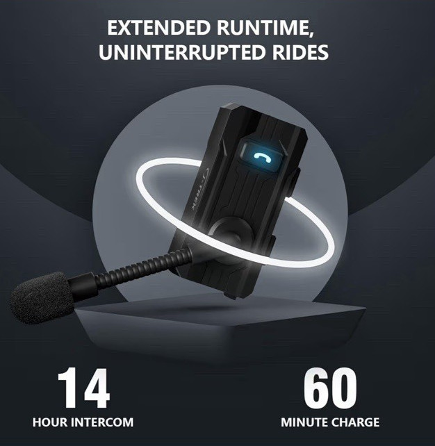 Bluetooth Biking Headset - Black