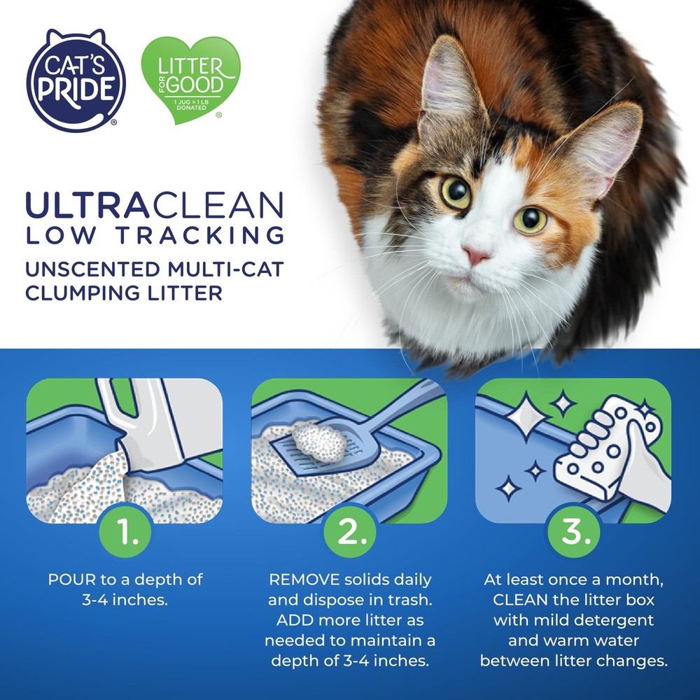 Max Power: UltraClean Low Tracking Multi-Cat Clumping Litter - Keeps Paws & H...