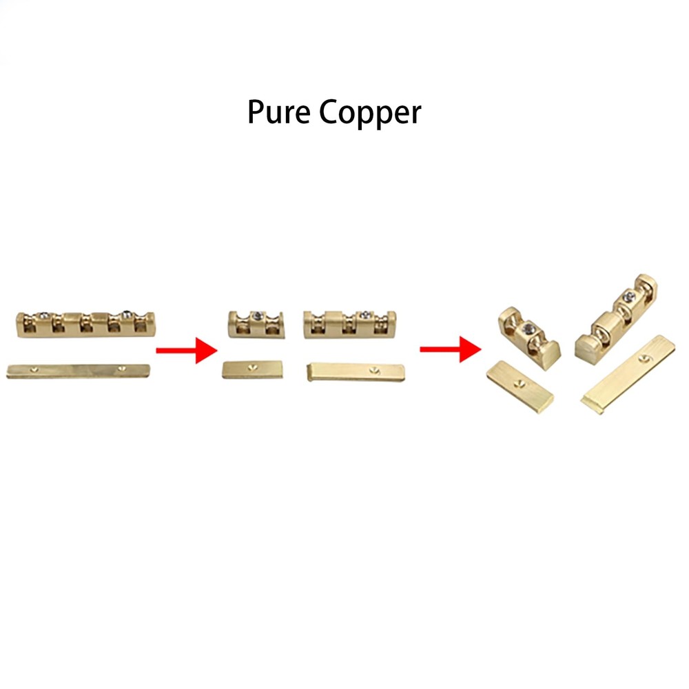 Brass 5 String Bass Roller Nut Adjustable Replacement