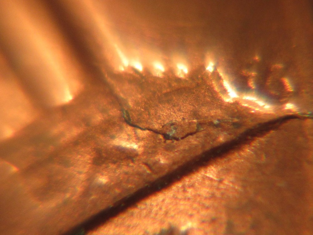 1984 P Lincoln Penny with Reverse Die Crack Error
