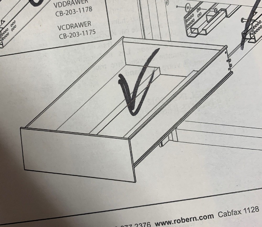 Robern CB-VCDRAWER21 Compact Vanity Slim Drawer Insert