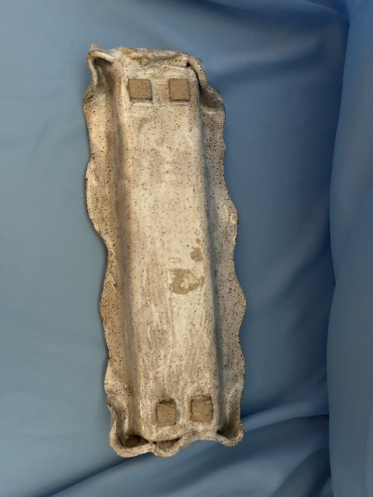 Handmade Clay Pottery Glazed Long Server