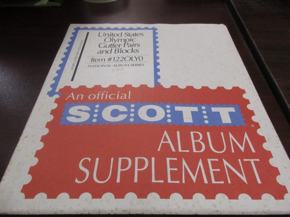 THE SCOTT  ALBUM SUPPLEMENT U.S. OLYMPIC GUTTER PAIRS BLOCKS   W/FREE SHIPPING!!