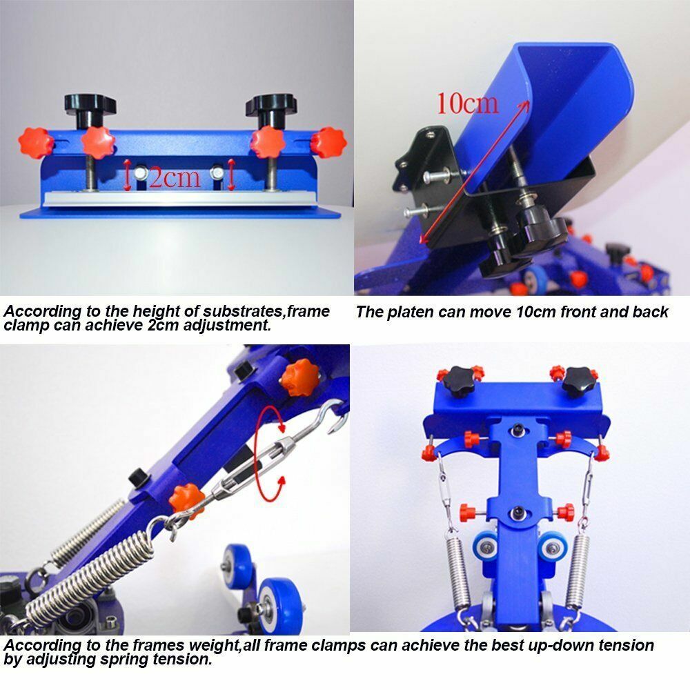 Top-grade 6 Color 6 Station Screen Printing Kit Include Machine&Materials Kit