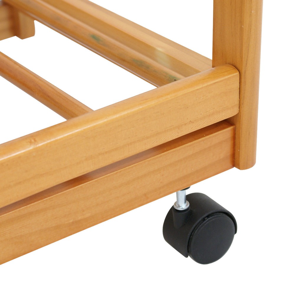 Multi-Function Rolling Cart Storage Cart Small Dining Table with Drawers Kitchen