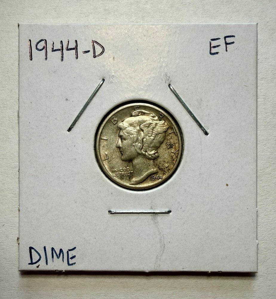 1944-D Mercury Dime SILVER - Extra Fine (EF)