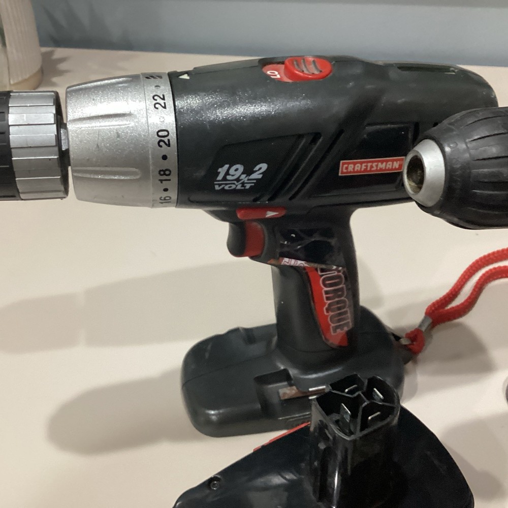 Craftsman Power Tools, untested includes,2 drills,light,2 batteries,2 chargers