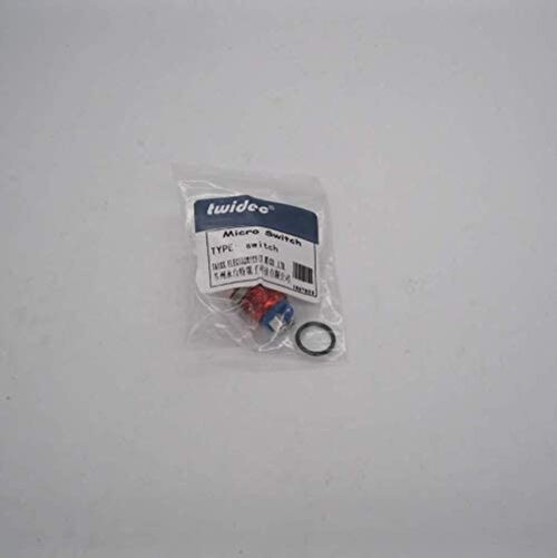 /16mm Waterproof Metal Shell Momentary Raised Top Push Button Switch Red