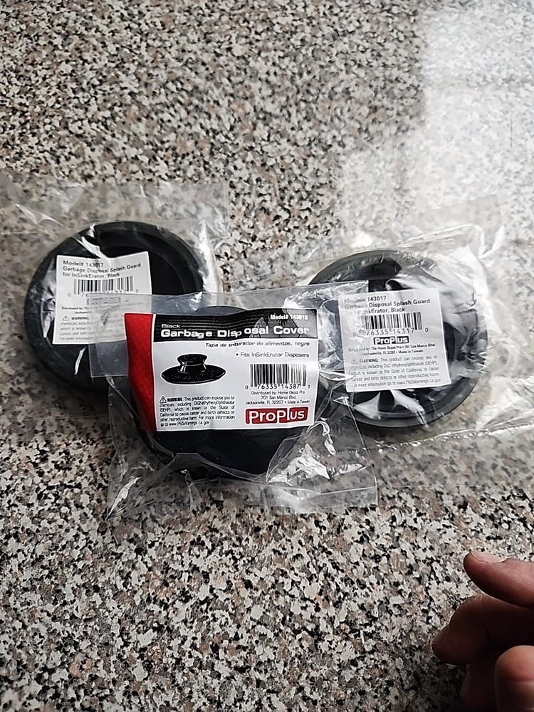 Proplus Garbage Disposal Splash Guard Black 143017 Plus Garbage Disposal Cover.