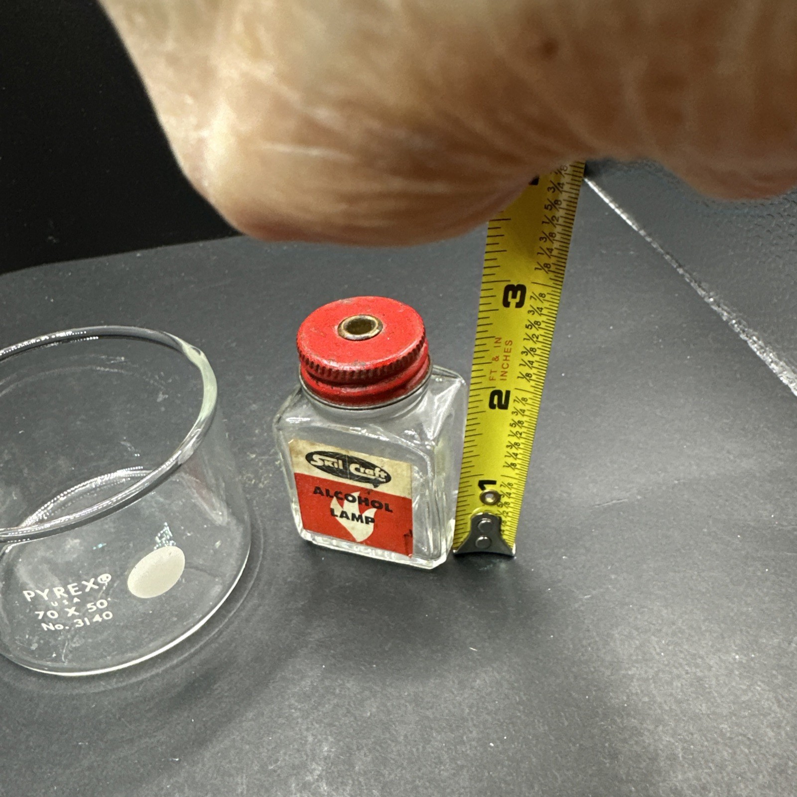 Pyrex Dish Vintage Skil Craft Alcohol Lamp Chemistry Lab