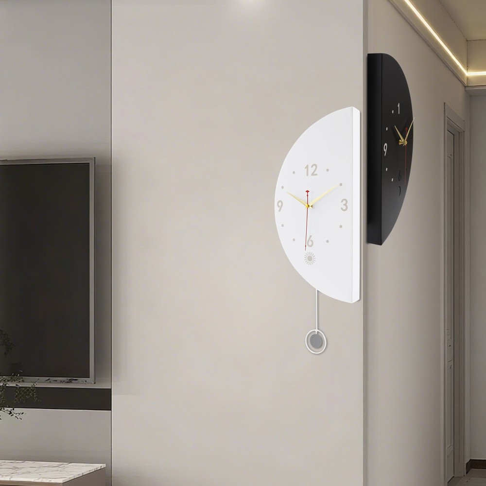 Wall Clock Decoration, Double-sided Corner Wall Clock, Modern Wall Clock