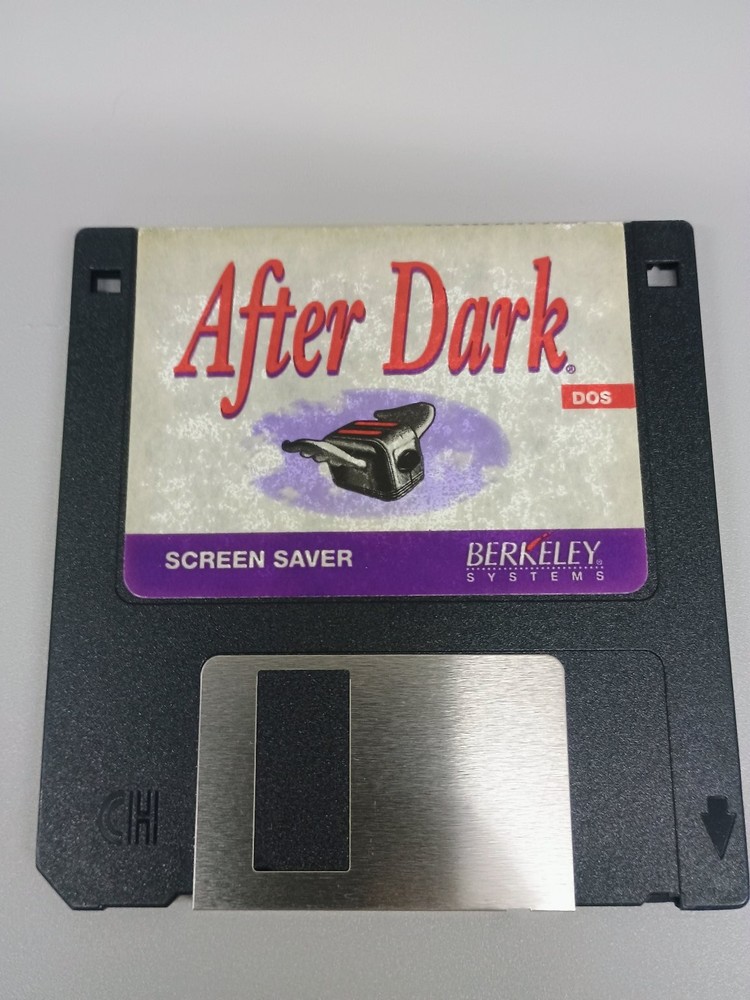 Berkeley Systems After Dark Screen Saver DOS 3.5" Floppy Disk Vintage PC