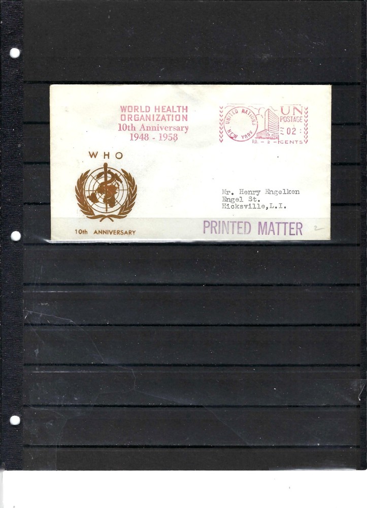 1958 UN CANCELLATION#10/UN METER (No Date) - Mint Condition (708A)
