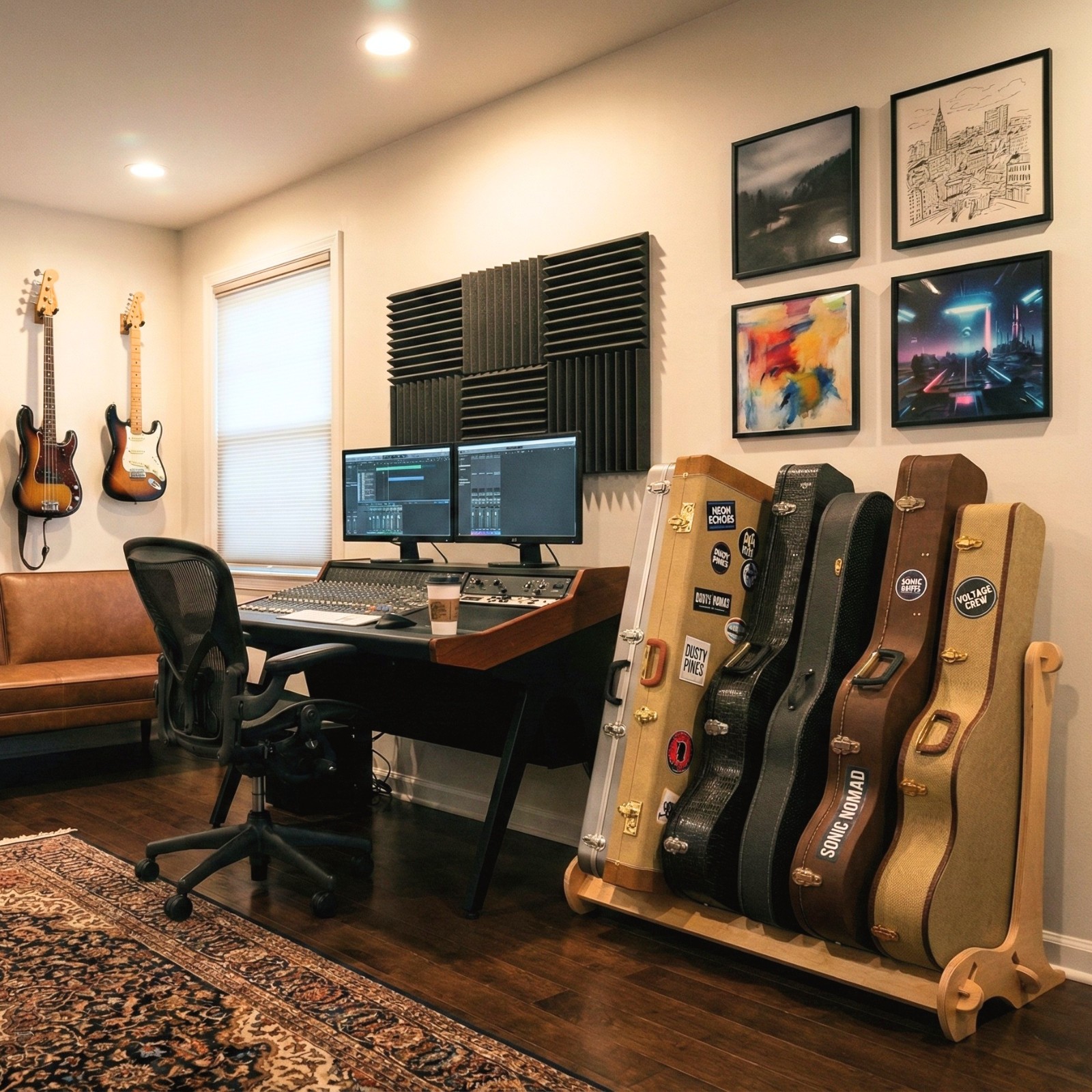 6 Guitar Case Stand for Acoustics & Electrics | The VersaRack™ | Made in U.S.A.