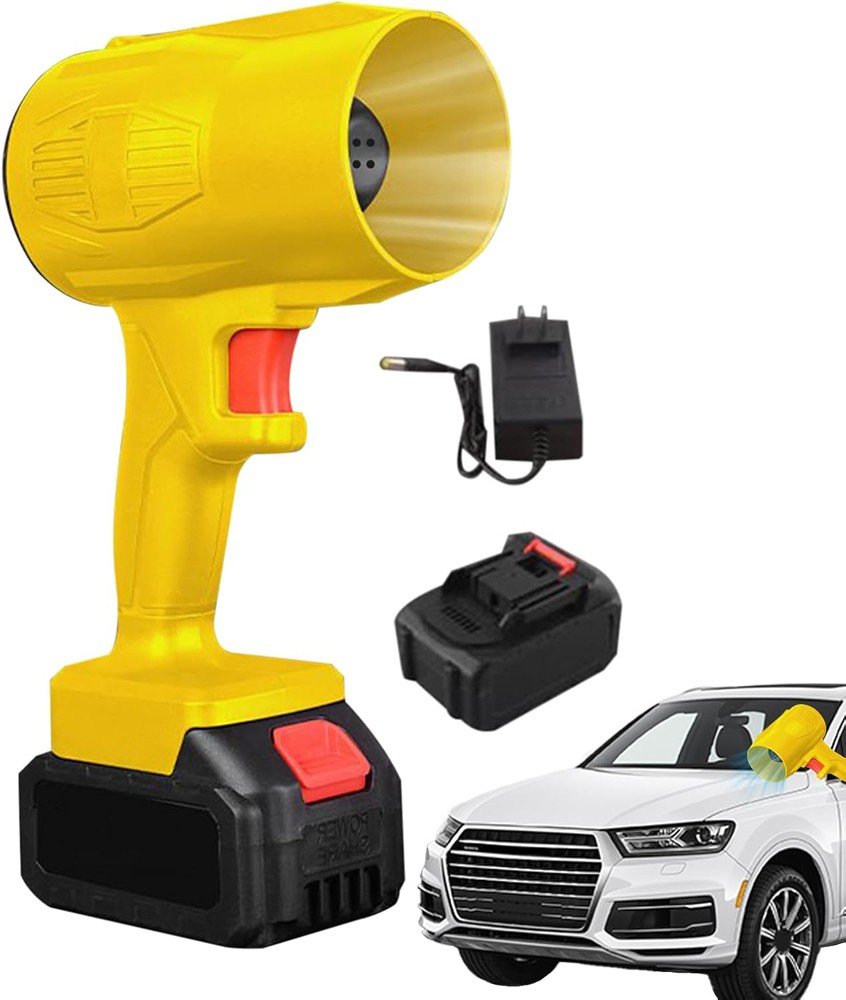 500000RPM Cordless Leaf Blower 700CFM 1500G Air Turbo Blower with 2 Batteries