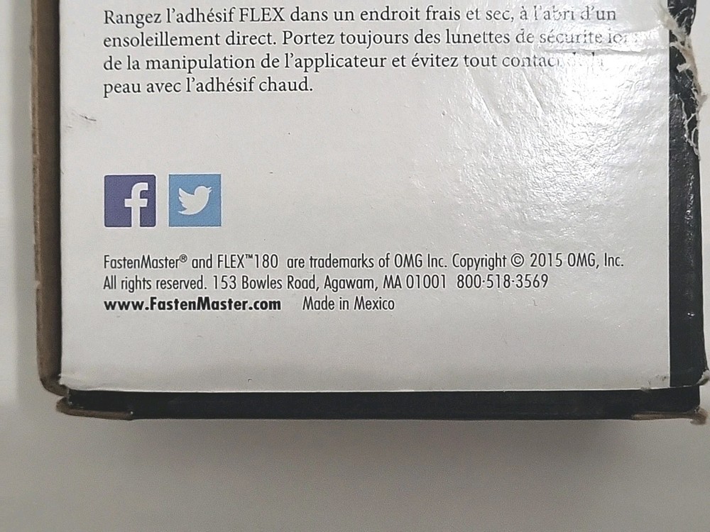 Fasten Master Flex 180 Holt Melt Construction Adhesive